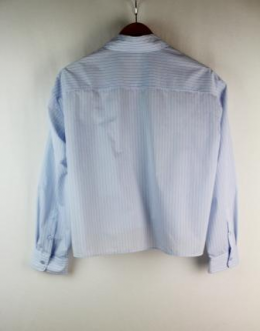 camisa oversize cropped rayas zara L
