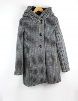 abrigo lana con capucha