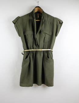 mini vestido camisero mango m