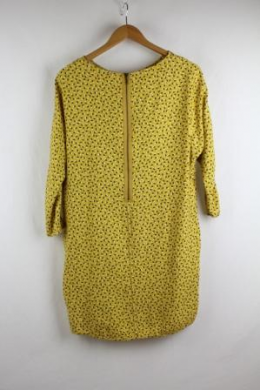 vestido estampado mango l