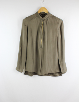 blusa satinada massimo dutti m