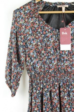 vesido estampado bershka m