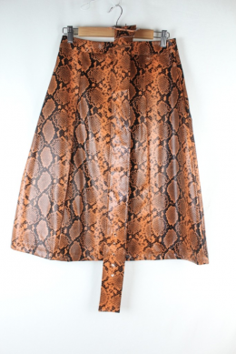 falda efecto piel animal print