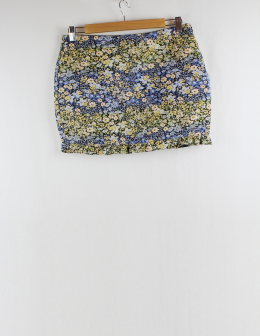falda brocada bershka M