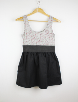 vestido texturas blanco s