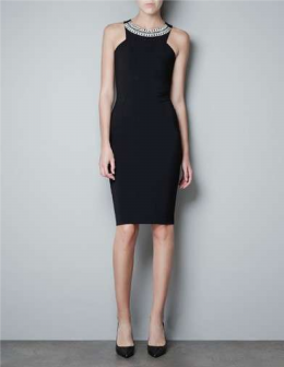 vestido joya zara m