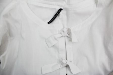blusa lazos blanca liviana conti