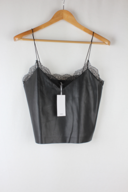 top lencero efecto piel mango