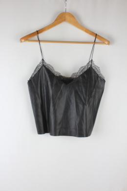 top lencero efecto piel mango