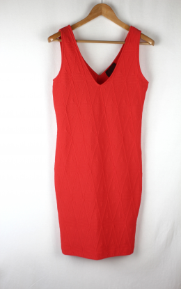 Vestido textura Hm naranja