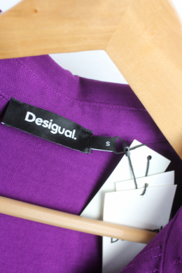 vestido camisero morado desigual