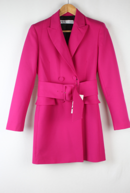 minivestido blazer fucsia Zara
