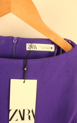 Vestido morado zara