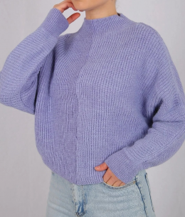 jersey punto oversize lila mango