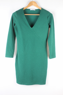 Vestido bodycon verde mango
