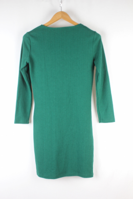 Vestido bodycon verde mango