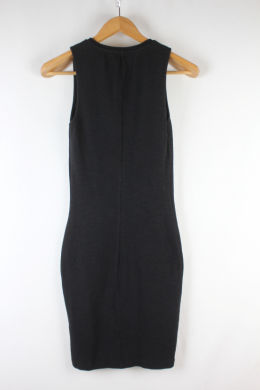 Mini vestido punto negro zara