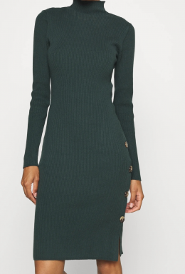 vestido punto verde vila