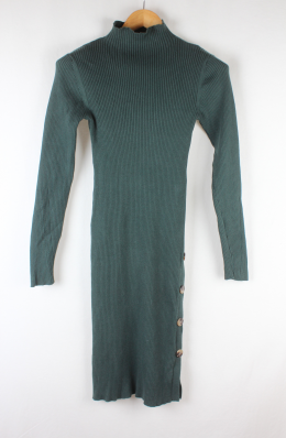 vestido punto verde vila