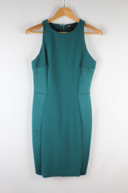 Vestido paneles verde mango