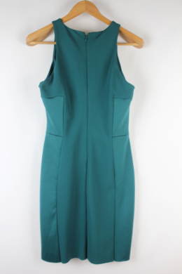 Vestido paneles verde mango