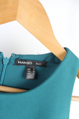 Vestido paneles verde mango