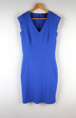 vestido azul hm