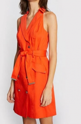 Vestido blazer naranja morgan