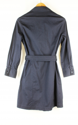 Vestido camisero negro marino mango