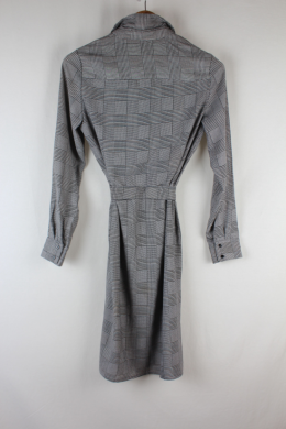 Vestido camisero cuadro de gales mango