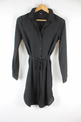 Vestido camisero negro Only