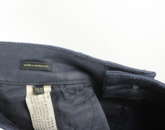 falda encerada azul marino massimo dutti 34