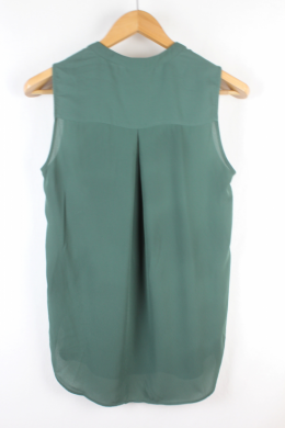 blusa fluida verde Hm