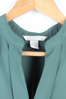 blusa fluida verde Hm