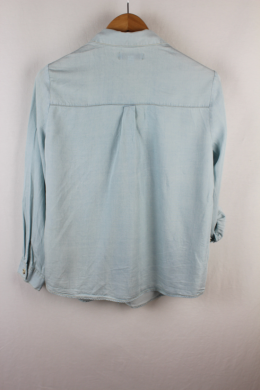 camisa lyocell vaquera cortefiel