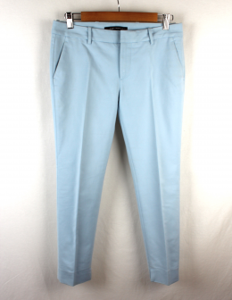 pantalon tobillero azul zara