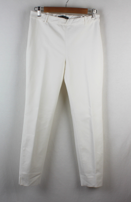 pantalon tobillero marfil zara