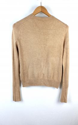 cardigan punto camel zara knit
