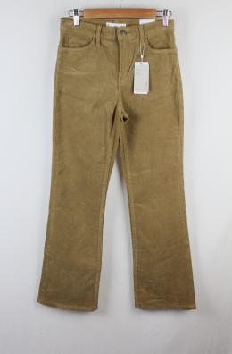 pantalon pana marron mango