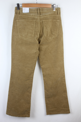 pantalon pana marron mango