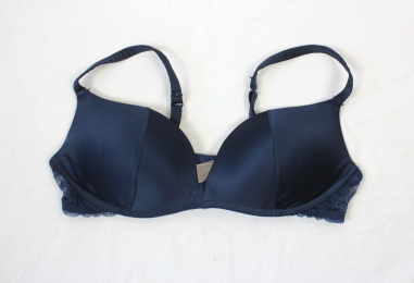 Sujetador satinado azul mango