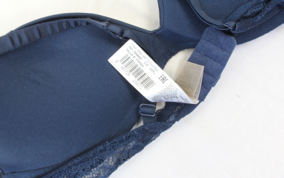 Sujetador satinado azul mango
