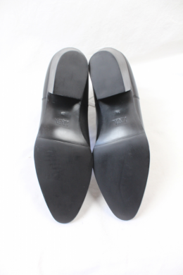 botines piel negro zara