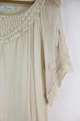 blusa seda bordada e. woman m