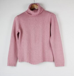 jersey lana rosa cuello alto badia mingell