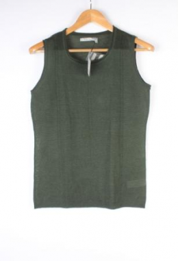 chaleco lana verde tex