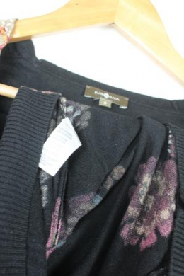 cardigan oversize estampado negro surkana