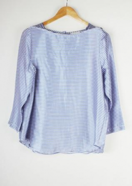 blusa rayas azul milano