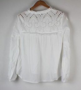 blusa bordada blanca tex