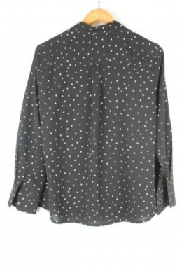 camisa negra lunares milano